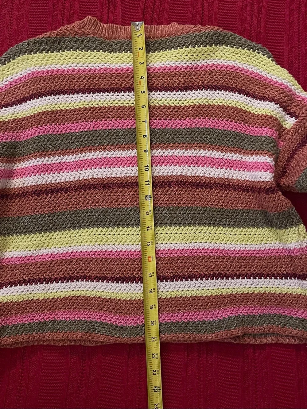 Striped Multicolor Knit Sweater - Women
